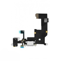 iPhone 5 Dock Connector Flex + Audio Connector - White iPhone 5 Dock Connector Flex + Audio Connector - White
