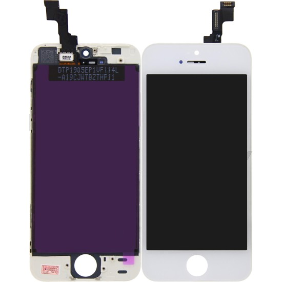 iPhone 5S/SE Display + Digitizer Module - OEM Replacement Glass - White iPhone 5S/SE Display + Digitizer Module - OEM Replacement Glass - White