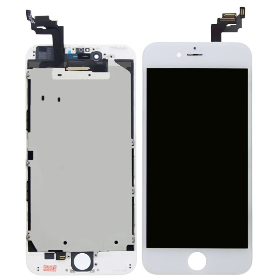 iPhone 6 Plus Display + Digitizer + Metal Plate, Complete OEM Replacement Glass - White iPhone 6 Plus Display + Digitizer + Metal Plate, Complete OEM Replacement Glass - White