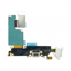 iPhone 6 Plus Dock Port + Audio Connector Flex - White iPhone 6 Plus Dock Port + Audio Connector Flex - White