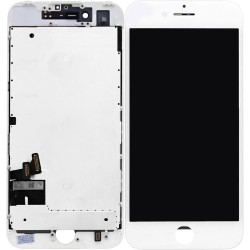 iPhone 7 OEM Display + Replacement Digitizer + Metal Plate - White iPhone 7 OEM Display + Replacement Digitizer + Metal Plate - White