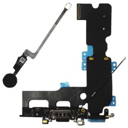 iPhone 7 Home Button Flex + Charger Connector Set - Black iPhone 7 Home Button Flex + Charger Connector Set - Black