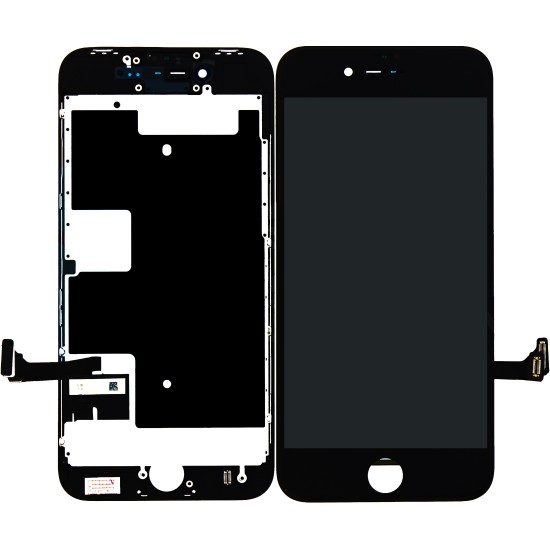 iPhone 8/ iPhone SE (2020) Display+Digitizer + Metal Plate Complete, OEM Replacement Glass - Black iPhone 8/ iPhone SE (2020) Display+Digitizer + Metal Plate Complete, OEM Replacement Glass - Black