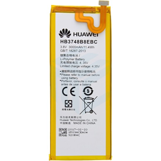 Huawei G7 Battery HB3748B8EBC 4000 mAh Huawei G7 Battery HB3748B8EBC 4000 mAh
