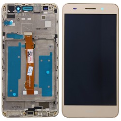 Huawei Honor 5A (CAM-AL00) Display Complete + Frame - Gold Huawei Honor 5A (CAM-AL00) Display Complete + Frame - Gold