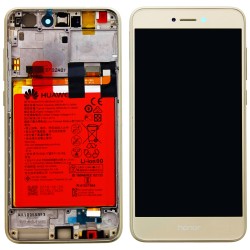 Huawei Honor 8 Lite OEM Service Part Screen Incl. Battery (02351DWM) - Gold Huawei Honor 8 Lite OEM Service Part Screen Incl. Battery (02351DWM) - Gold