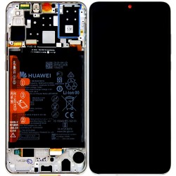 Huawei P30 Lite OEM Service Part Screen Incl. Battery (02352RQC) - Pearl White