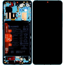 Huawei P30 Pro OEM Service Part Screen Incl. Battery (02352PGE) - Aurora Blue Huawei P30 Pro OEM Service Part Screen Incl. Battery (02352PGE) - Aurora Blue
