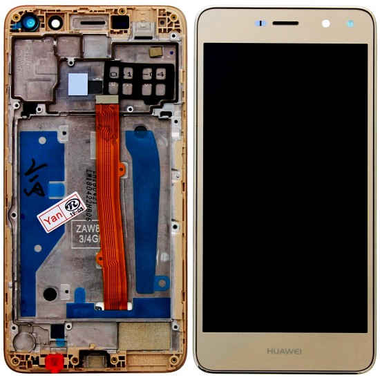 Huawei Y5 2017 (MYA-L22) Display + Digitizer + Frame - Gold Huawei Y5 2017 (MYA-L22) Display + Digitizer + Frame - Gold