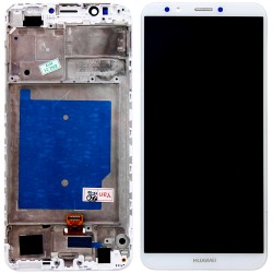 Huawei Y9-2018 Display + Digitizer + Frame - White