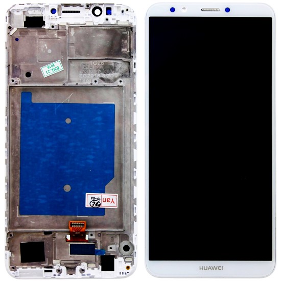 Huawei Y9-2018 Display + Digitizer + Frame - White Huawei Y9-2018 Display + Digitizer + Frame - White